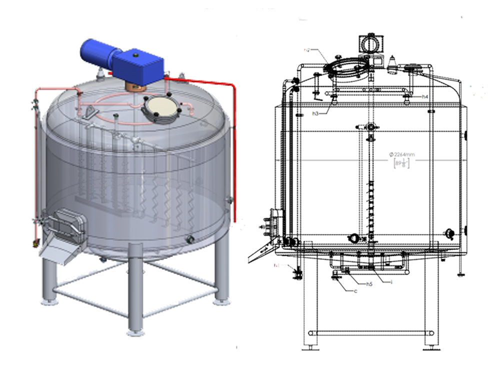 lauter tun，equipo de cervecería